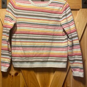Eddie Bauer Striped Multicolor Women's Sweater, size small